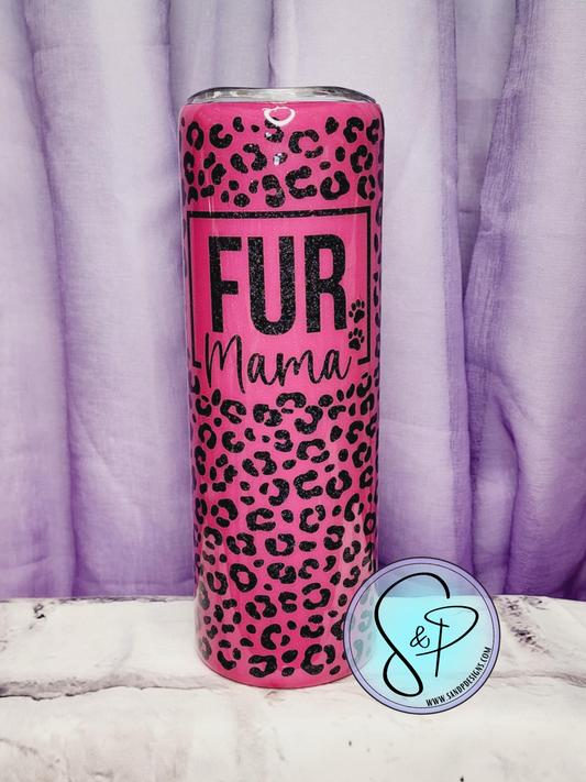 Fur Mama pink and black - 30 oz Epoxy