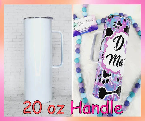 20 oz Handle Sublimation Tumbler