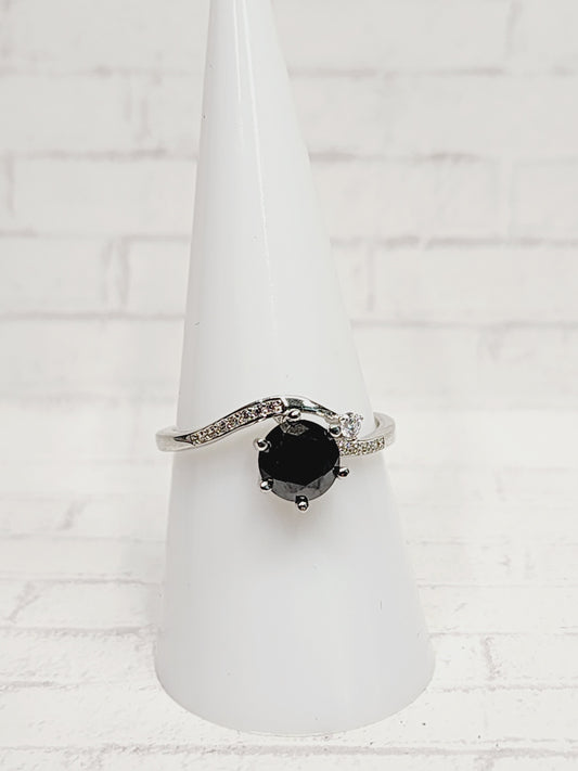 Size 8 Sterling Silver - 807 Black Onyx