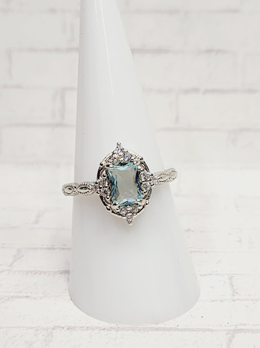 Size 8 Sterling Silver - 808 Light Blue