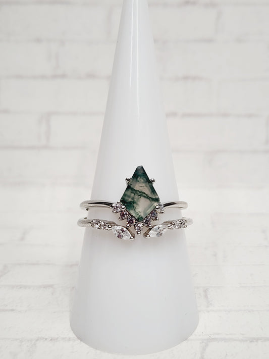 Size 8 Sterling Silver - 830 Green Forest