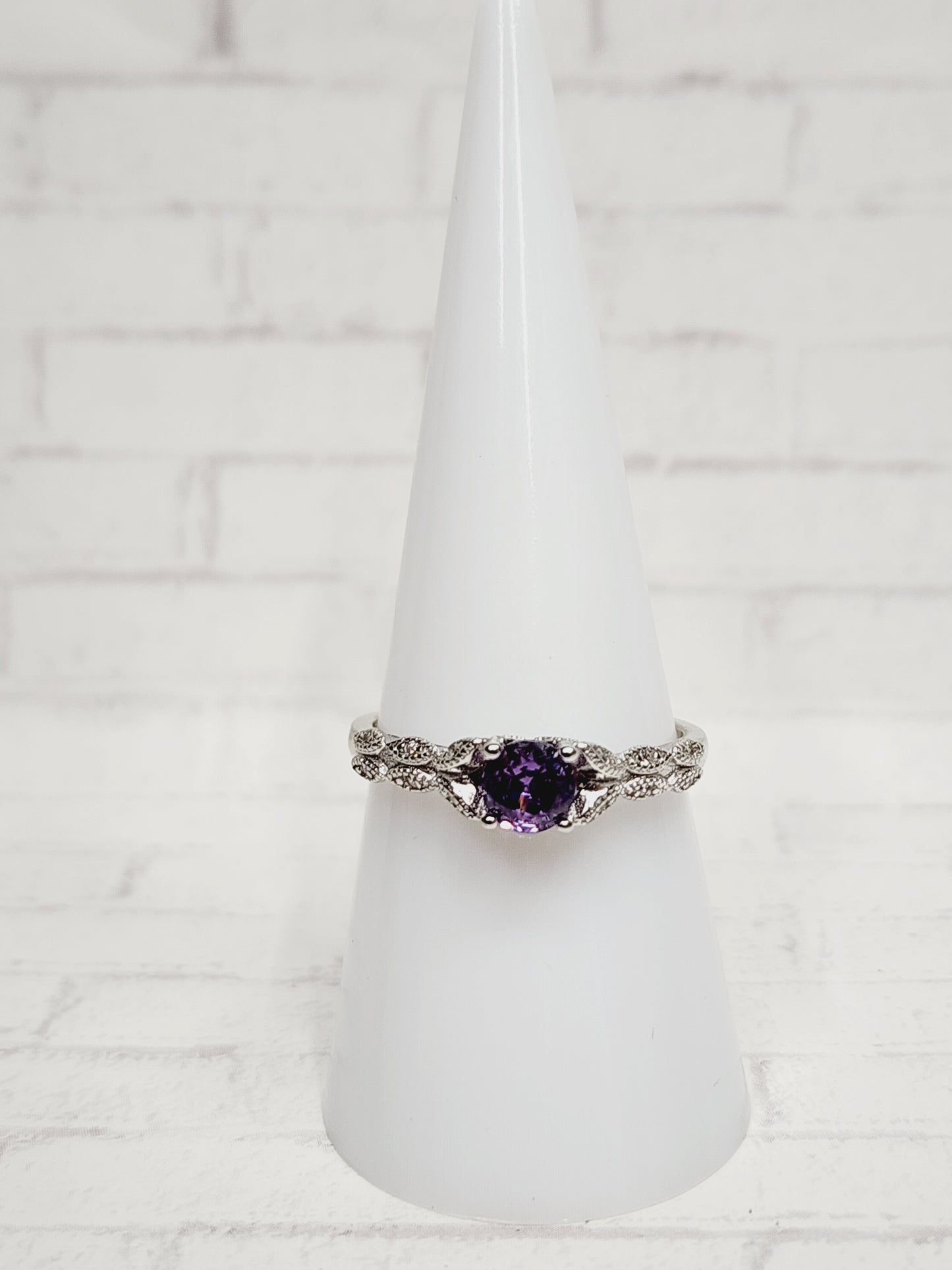 Size 8 Sterling Silver - 834 Purple