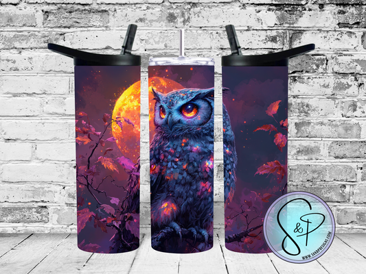 Halloween Gothic Owl - 20 oz