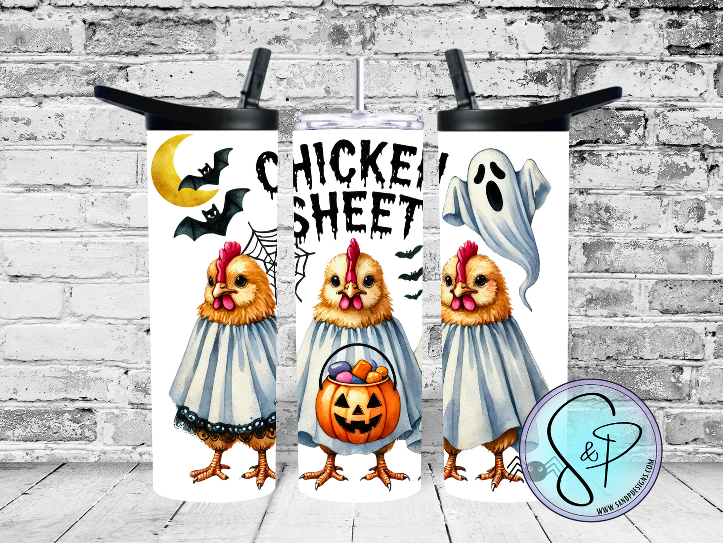 Chicken Sheet Halloween Cute Chickens - 20 oz