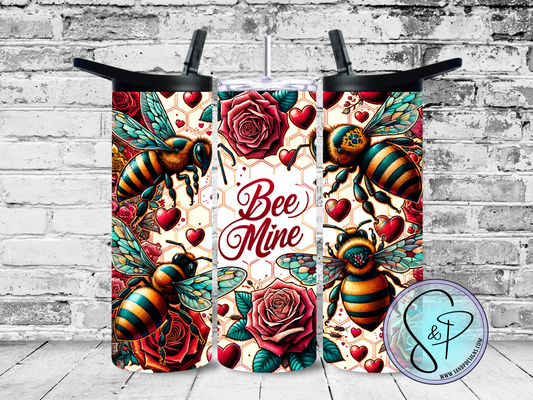 Bee Mine with roses - 20 oz