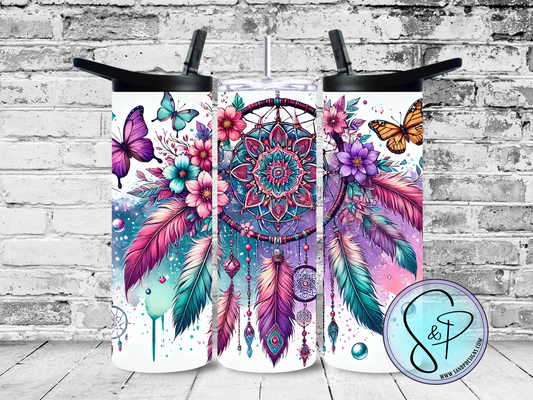 Dream Catcher w/ Butterflies - 20 oz