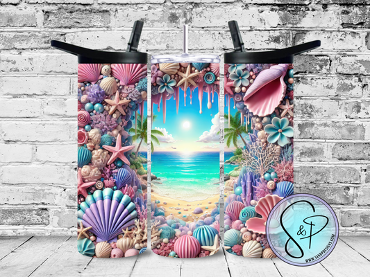 Beach and seashells - 20 oz